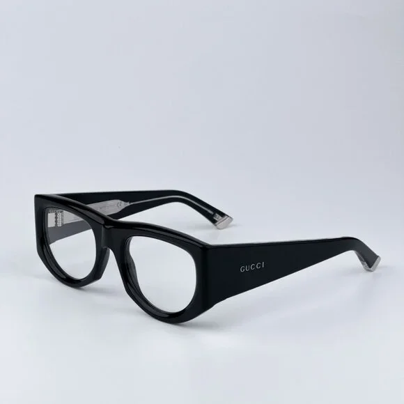 Gucci Women BRAND NEWSunglasses Black Transparent Rectangular GG1917S 002
